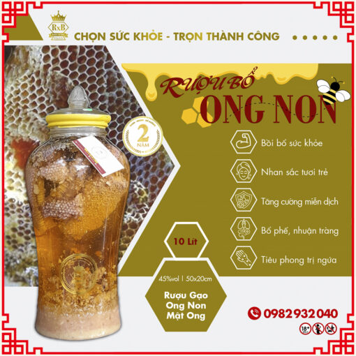 ruou ngam ong non 10L