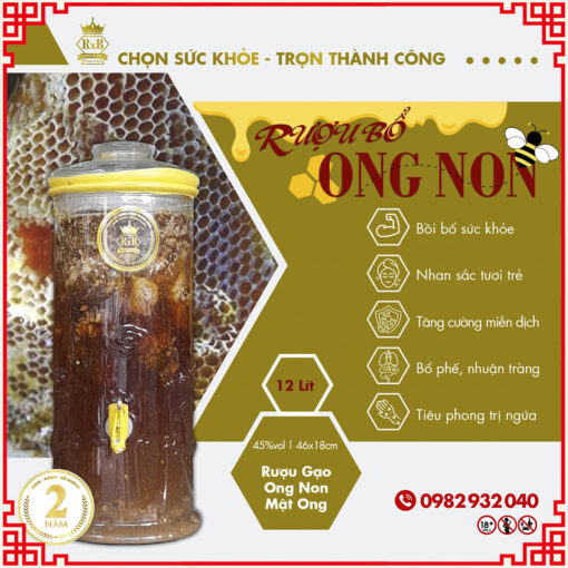 ruou ngam ong non 12L