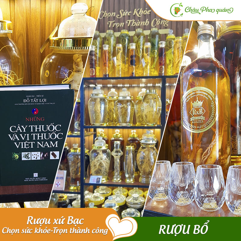 rượu các loại Châu Pha quán