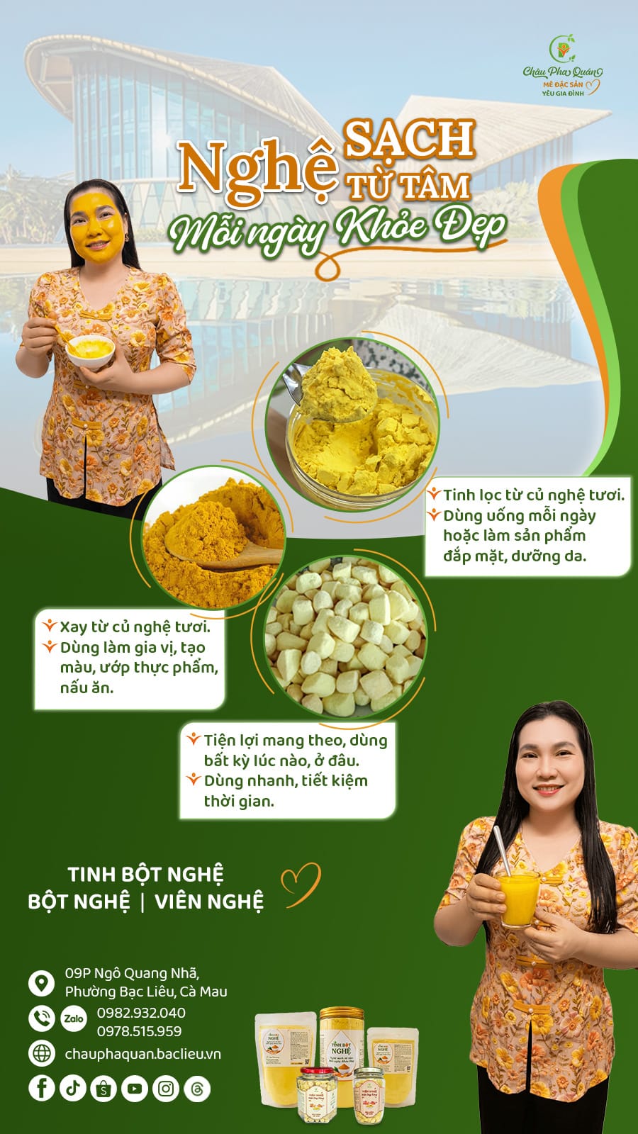 Trang chủ Châu Pha quán ảnh bìa Châu Pha Quán - tinh bột nghệ